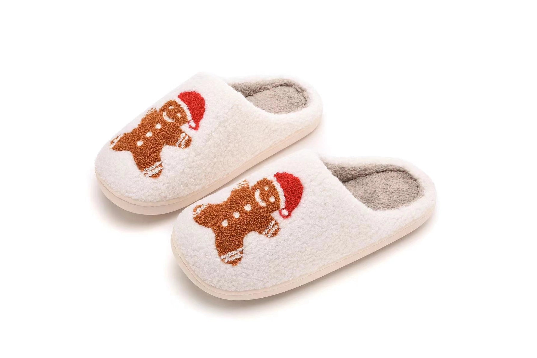 GINGERBREAD MAN HOLIDAY SLIPPERS