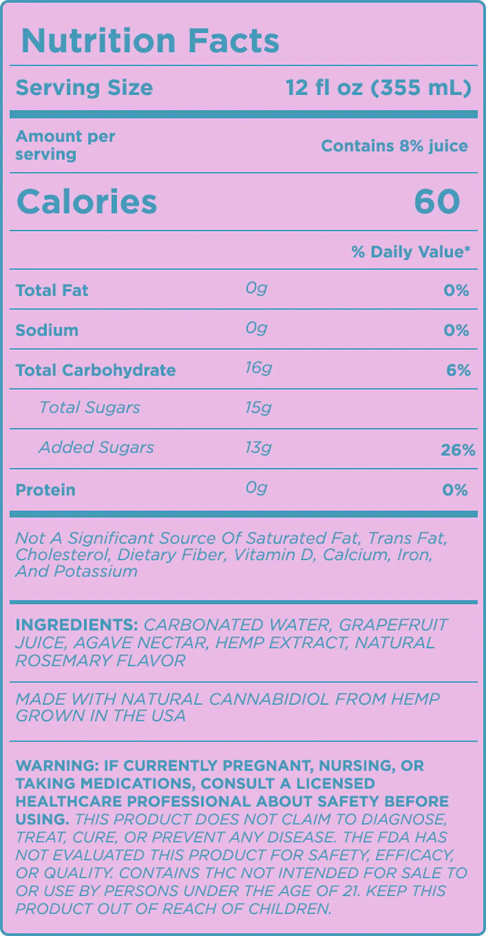 CANN Rosemary Grapefruit Hi Boy